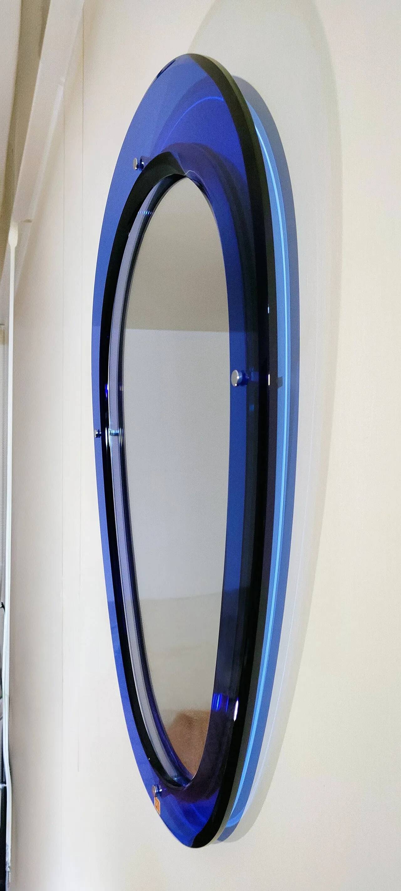 Miroir en forme de goutte Sena Cristal, Italie 1975