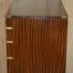 Vintage military commode FINE hardwood, brass and leather.
