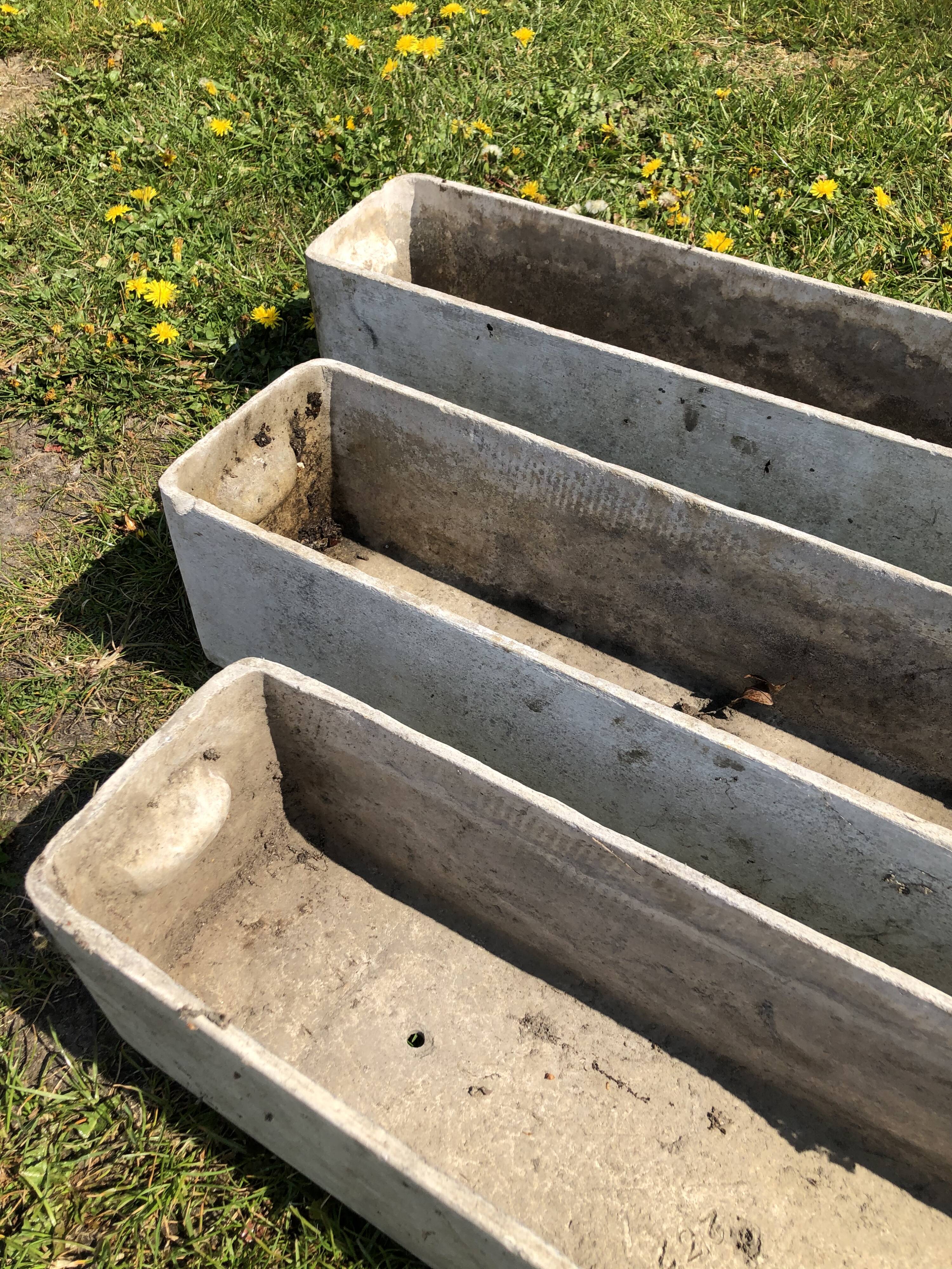 Three cement planter 1950