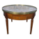 Table basse bouillotte de style Louis XVI marbre rose
