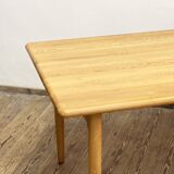 Mid century modern oak wood dining table, Danish Design, 1960s, Denmark