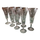 8 champagne flutes RGR