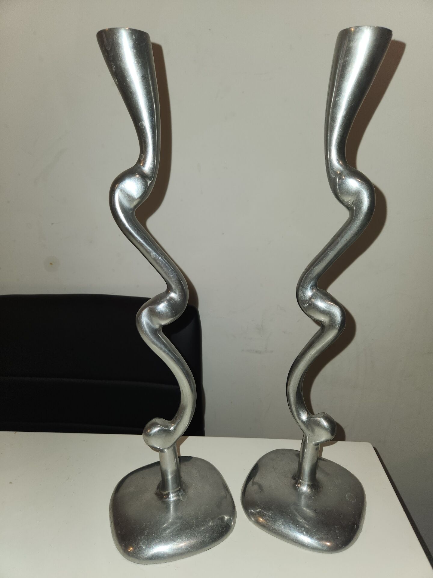 Aluminium candle holders