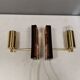 Wall lamps by Danish Vitrika with glass produced at Örrefors glass Sweden