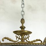 Mid-century Italian mirror in brass. Italy 1950s