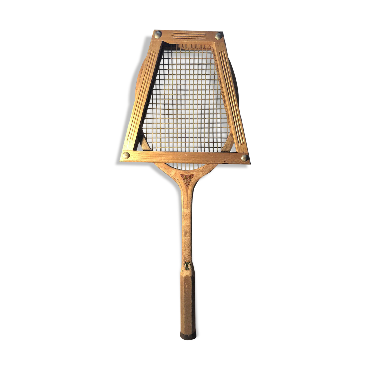 Wooden tennis racket