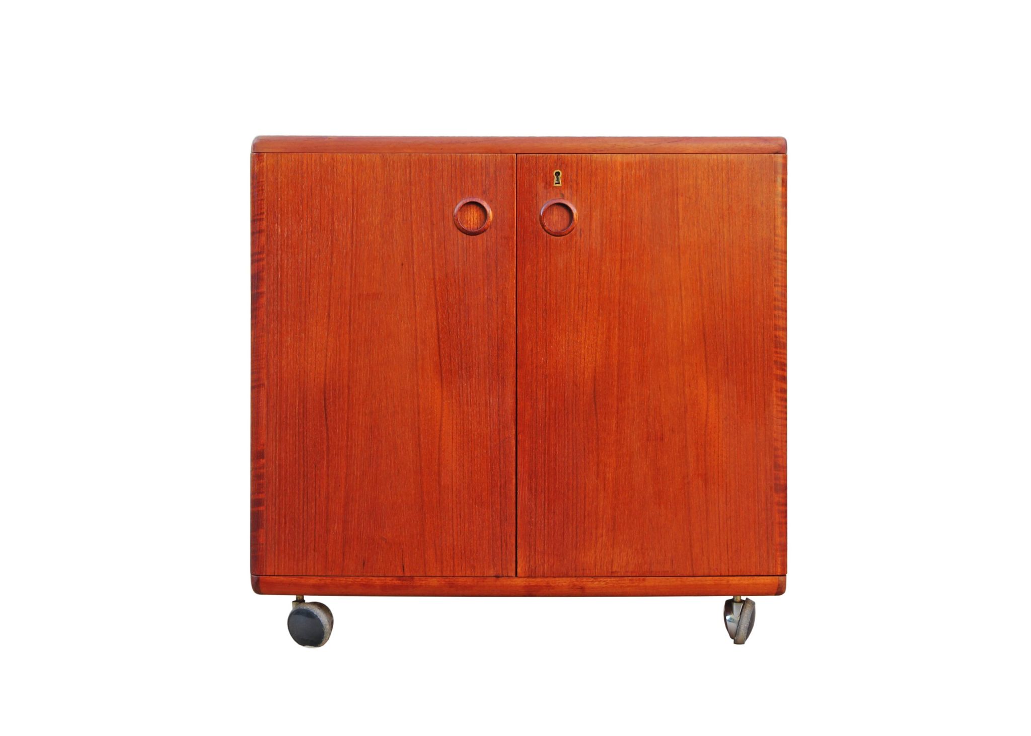 Danish teak bar cabinet by Illum Wikkelsø for CFC Silkeborg, 1960s.