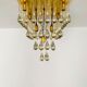 Chandelier en verre Flush par Ernest Palme