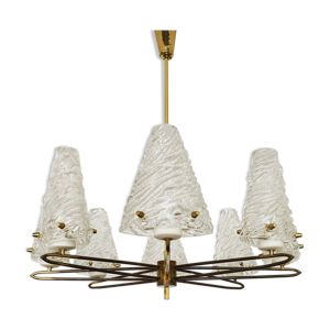 Lustre en verre cristal