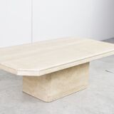 Vintage travertine coffee table, 1970s