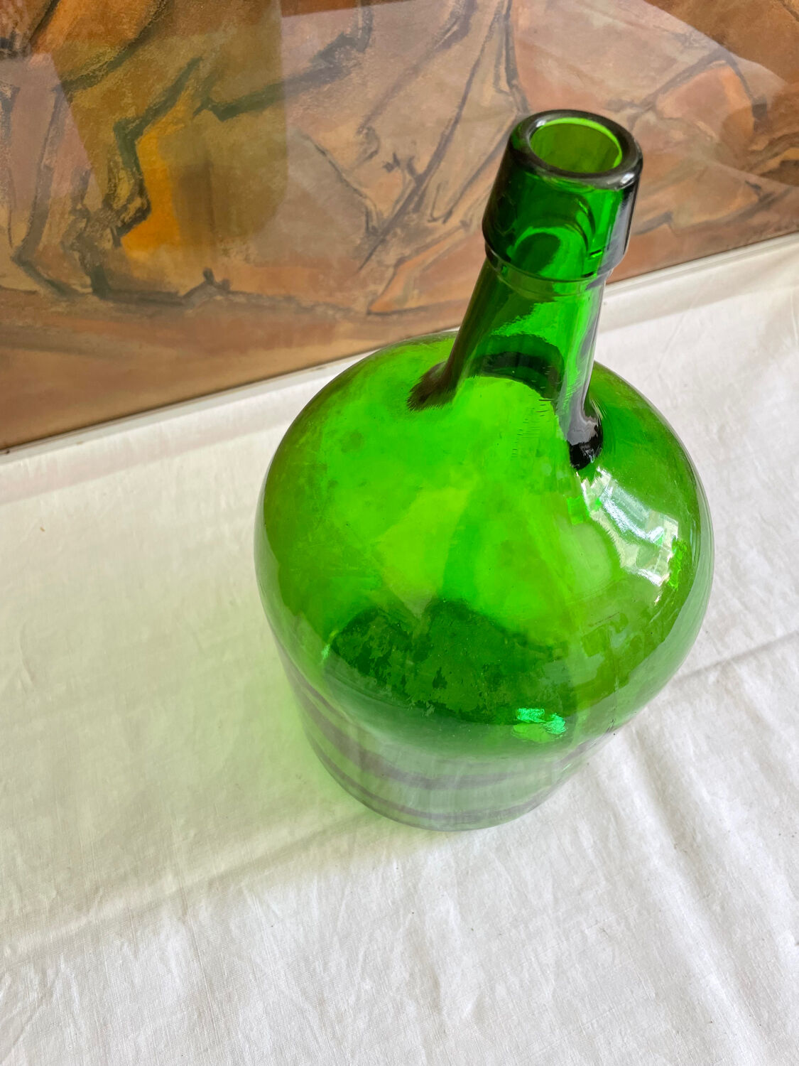 Demijohn bottle green