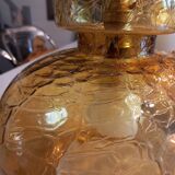 Vintage molded glass pendant light