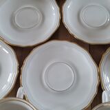 6 cups and saucers in Bavaria porcelain.