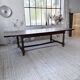 Solid oak table 1900 drapery style XL 280cm with extensions