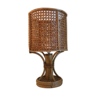Table lamp in rattan 60s