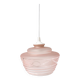 Pink glass ceiling lamp (per piece), 1960s