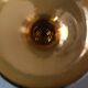 Two vintage Scandinavian double-layered amber blown glass candlesticks