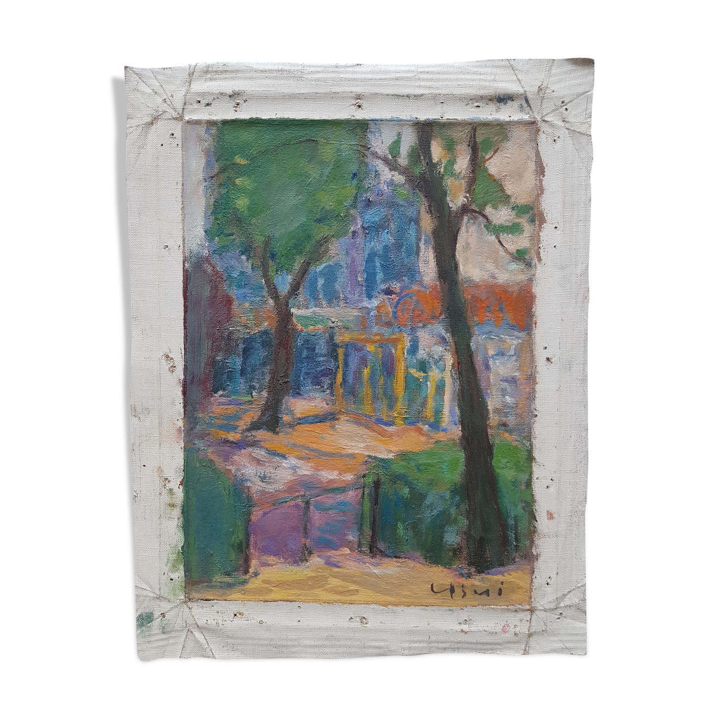 Painting by Nagao Usui "The Square"