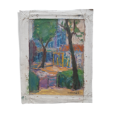 Painting by Nagao Usui "The Square"