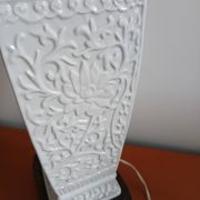 Art Deco lamp base in ceramic from around 1930 – relief floral decoration.