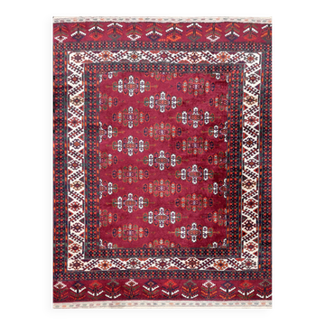 Turkmen Yomud Bukhara Oriental Rug: 2.40 X 1.60 Meters