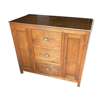 Solid oak furniture.