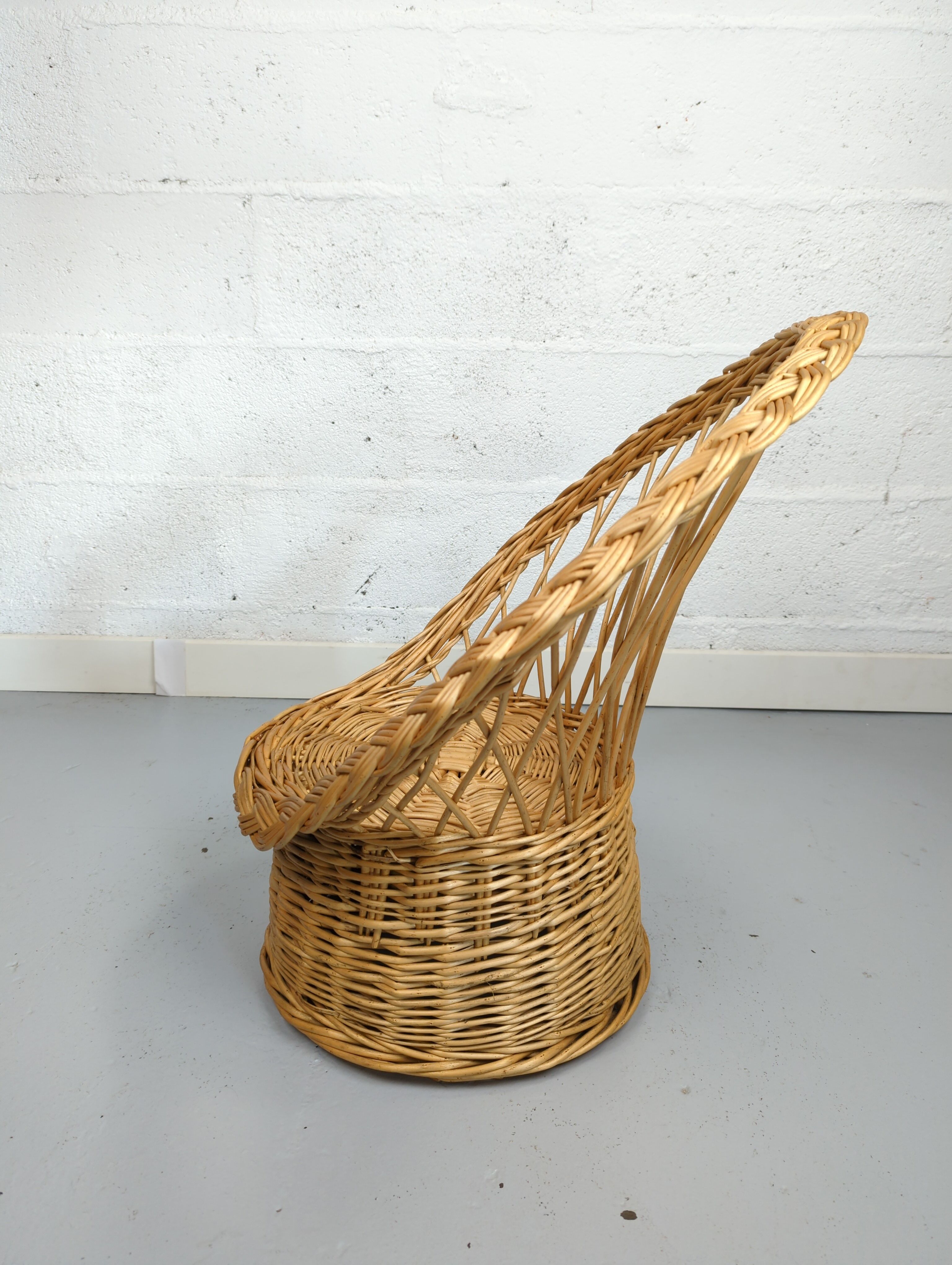 Children's wicker chair