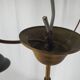 Lustre en verre de Murano et laiton avec double support