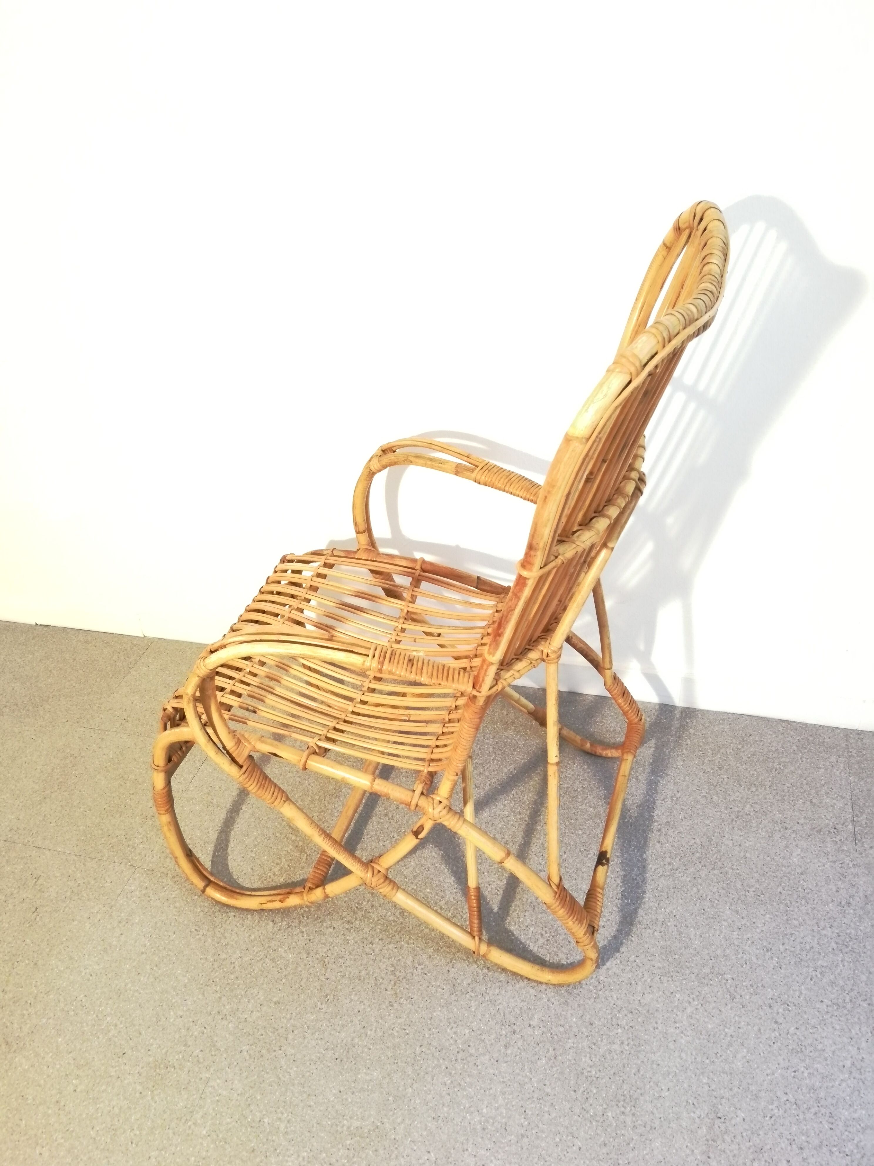 Paire de fauteuils en rotin Rohé Noordwolde