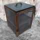 Old wooden pantry cabinet and mesh & vintage metal handle