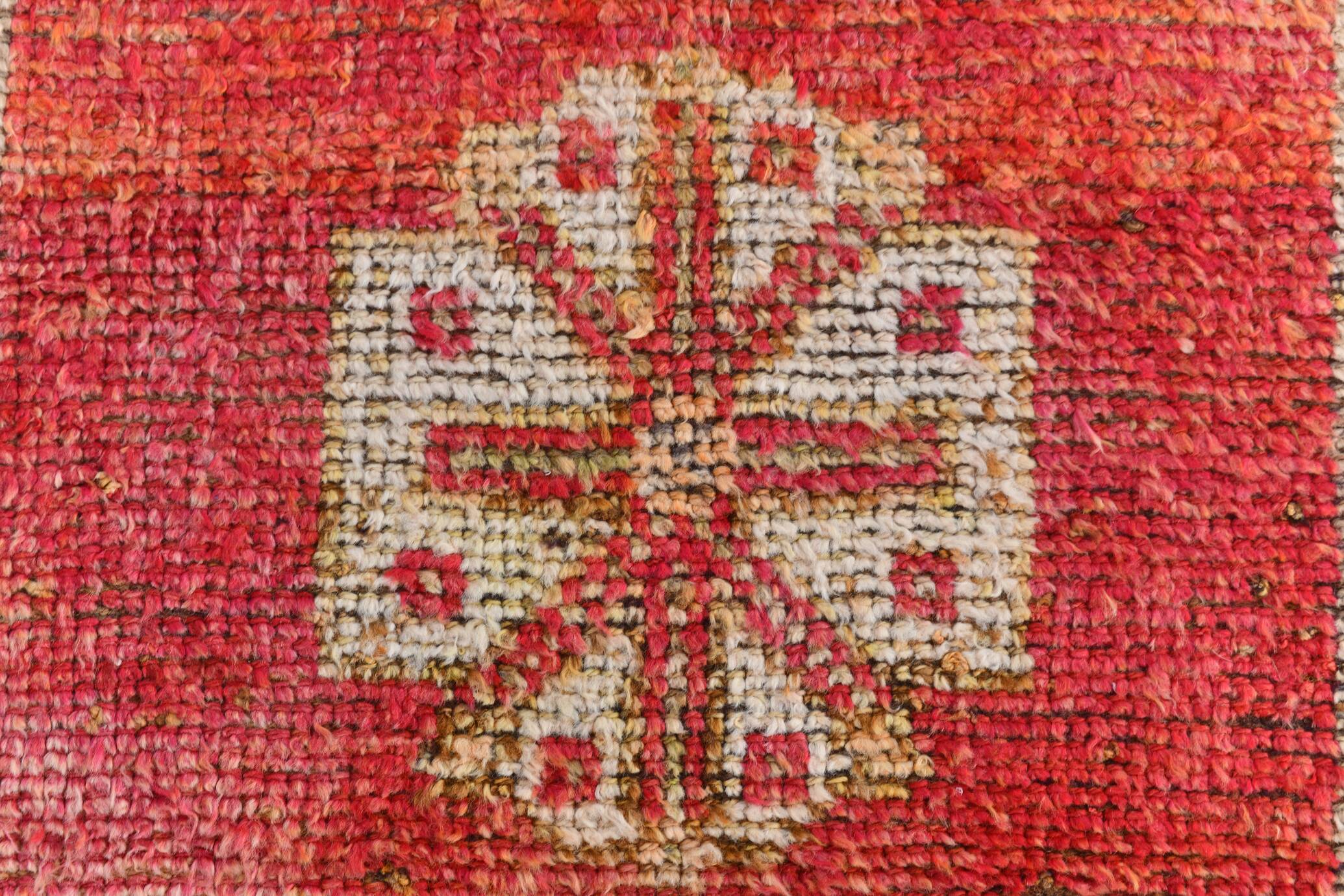 Turkish Vintage Runner Rug, 97x353 Cm