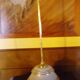 Suspension en laiton et verre opaque granulé années 1960/1970