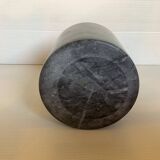 Black gray marble pencil pot