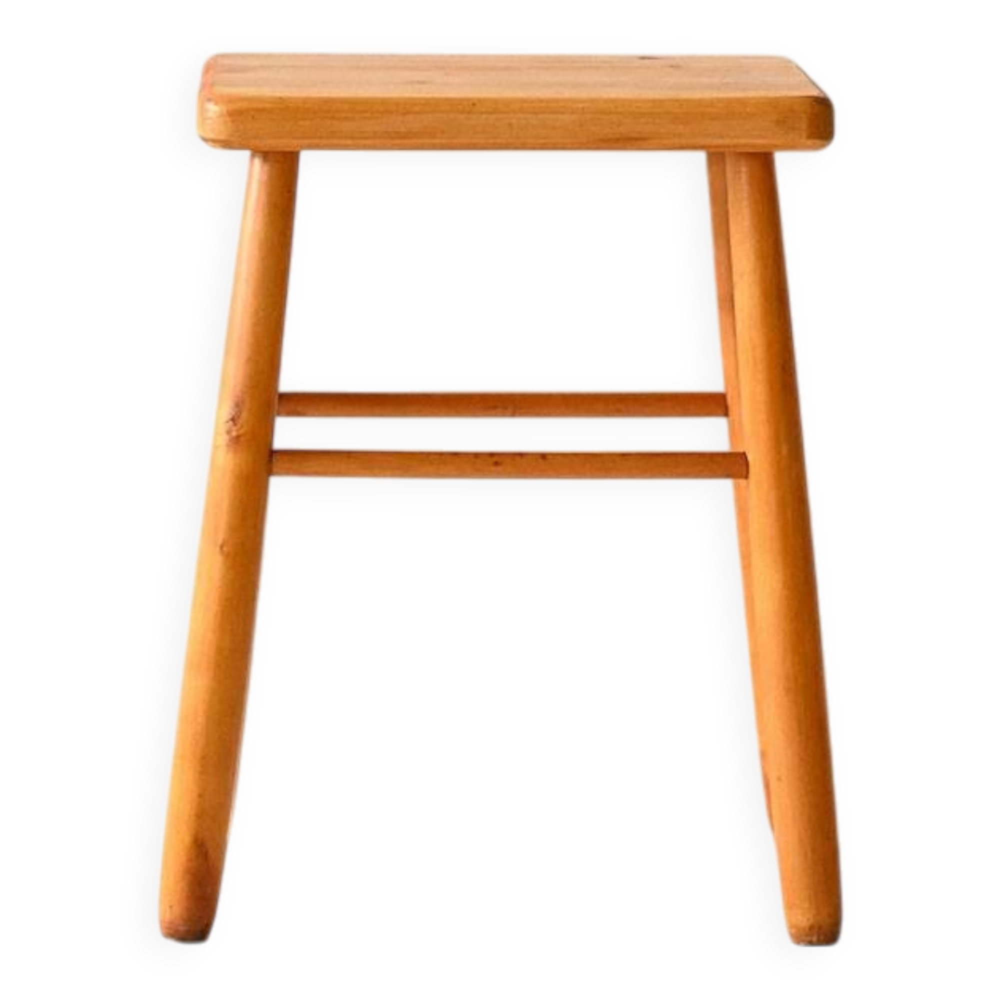 1950s Scandinavian oak wooden stool