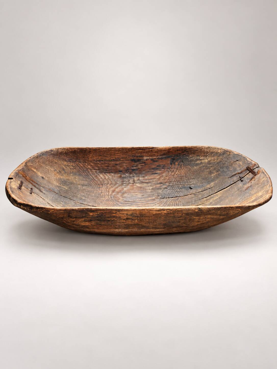 Old monoxyle wooden kneading trough – folk art