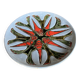 Glazed ceramic wall plate, 1960s