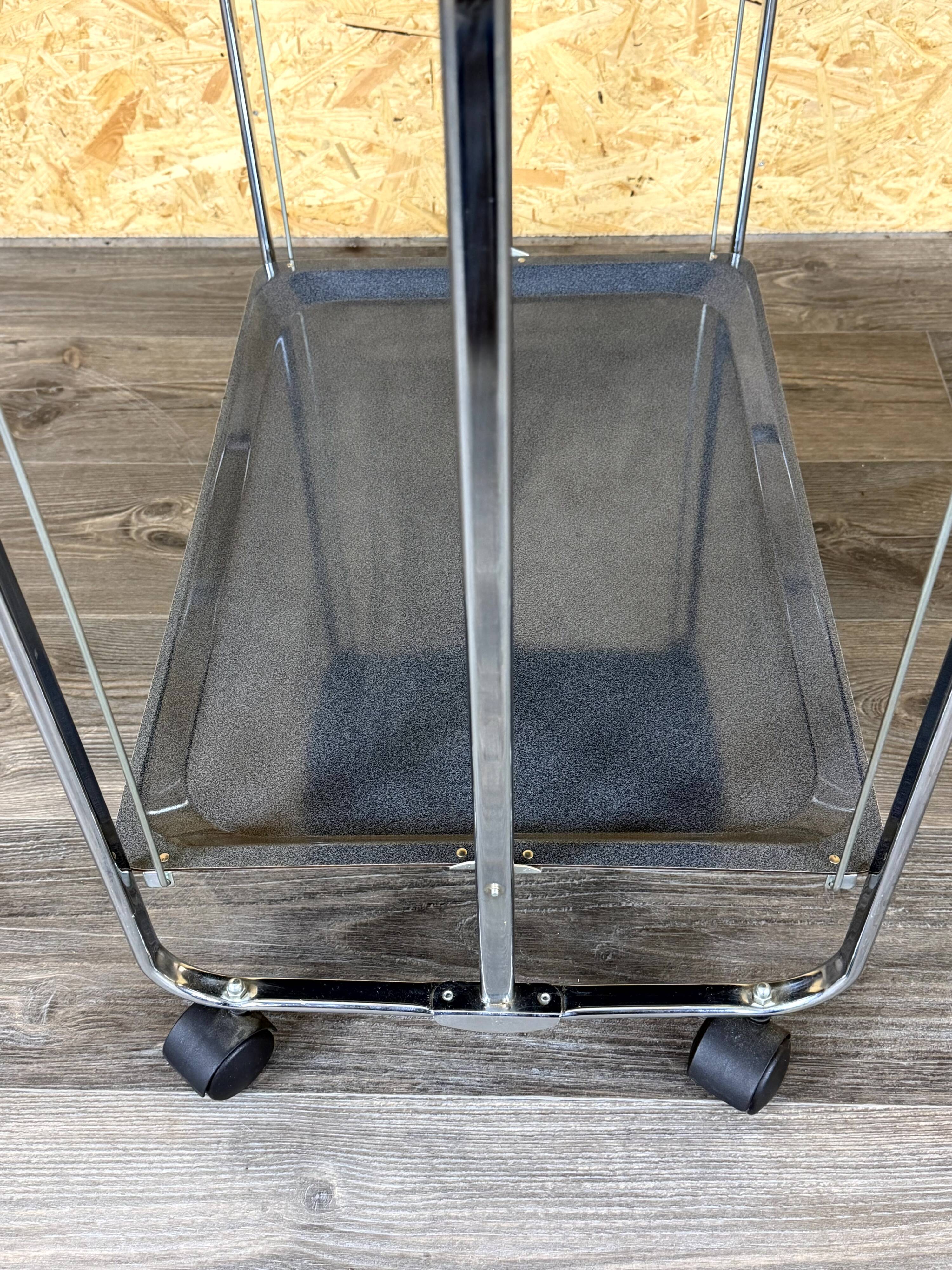 1960s 1970s Serving Cart Dinette Space Age in Metal Plastic