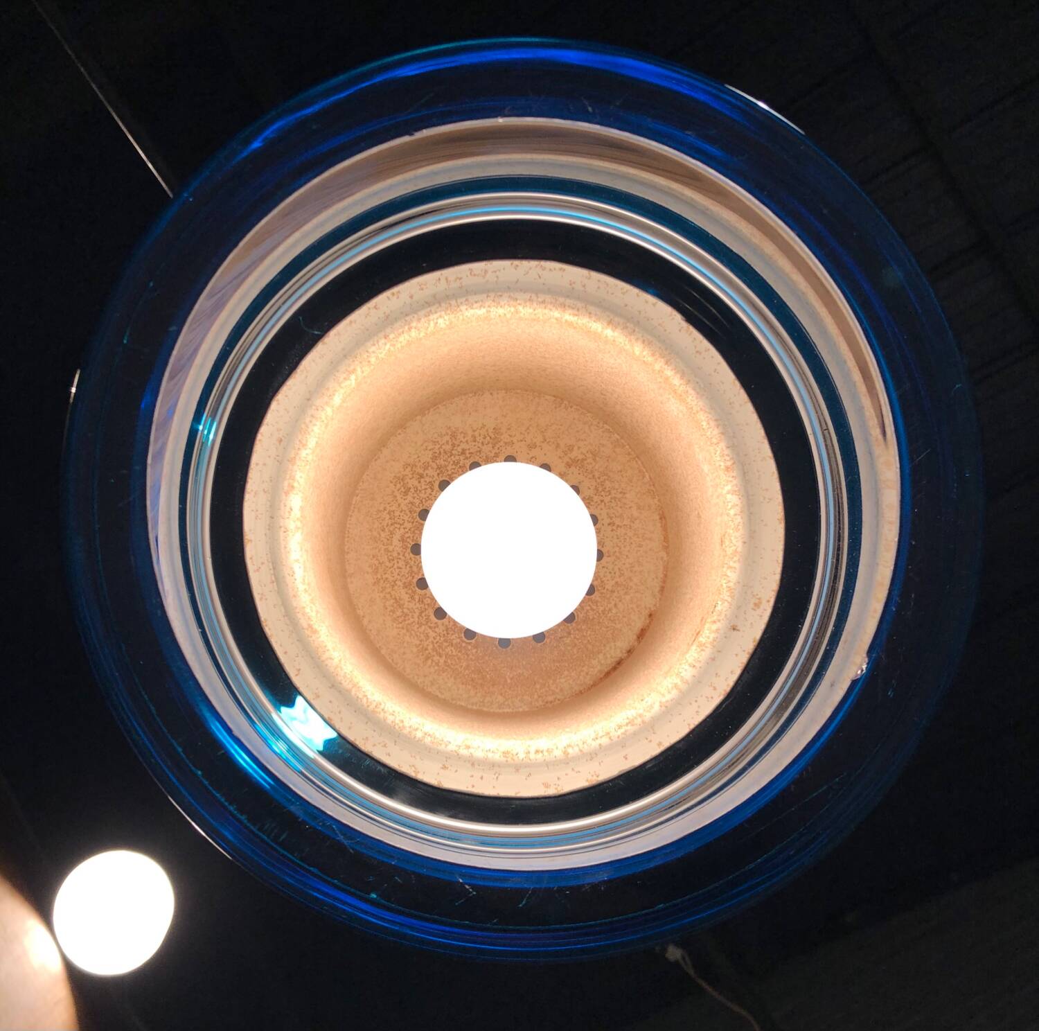 Brass and glass pendant light by Hans Agne Jakobsson 1970