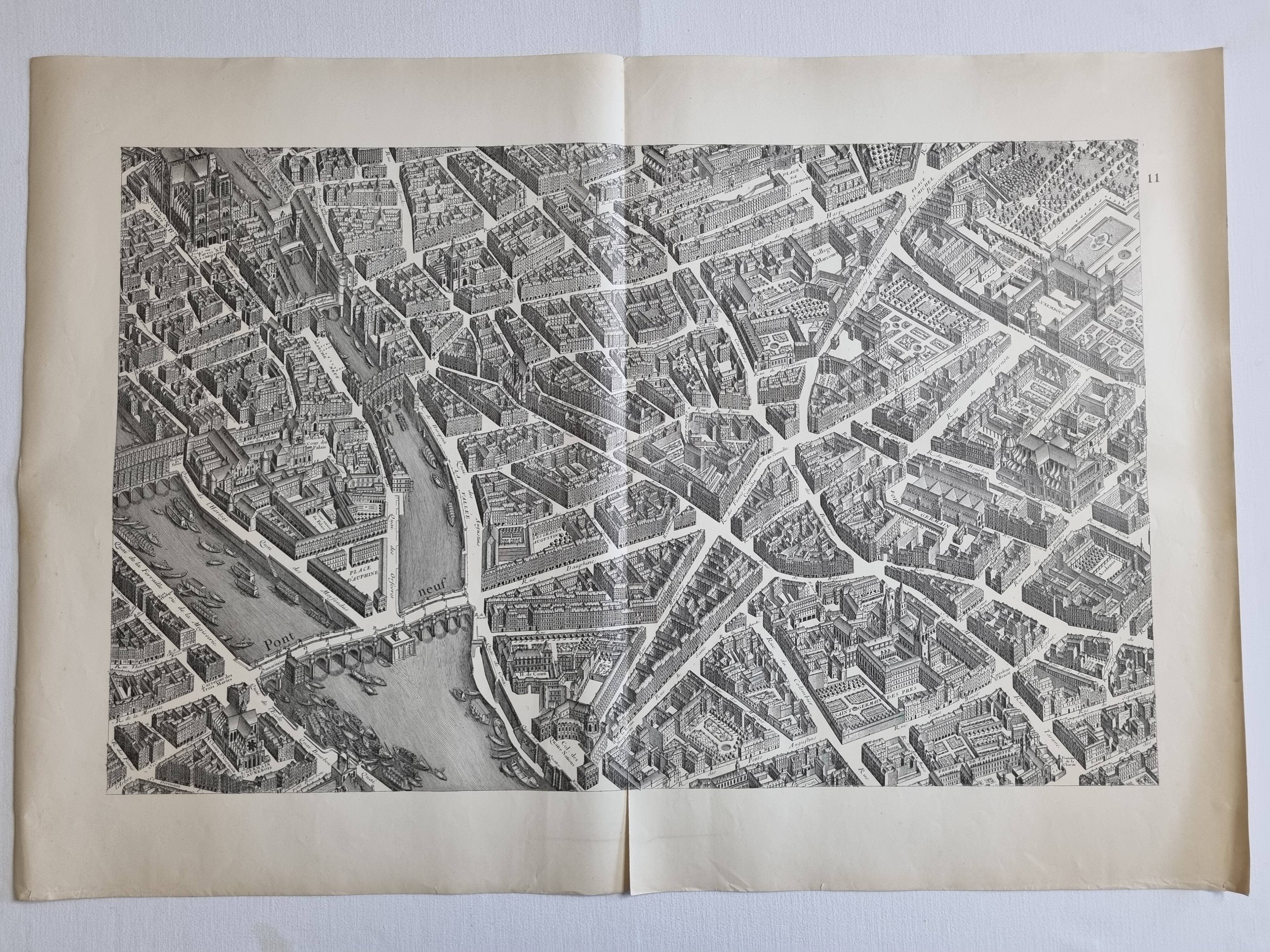 Plan of Paris in the eighteenth century in 20 plates after Turgot, 1900