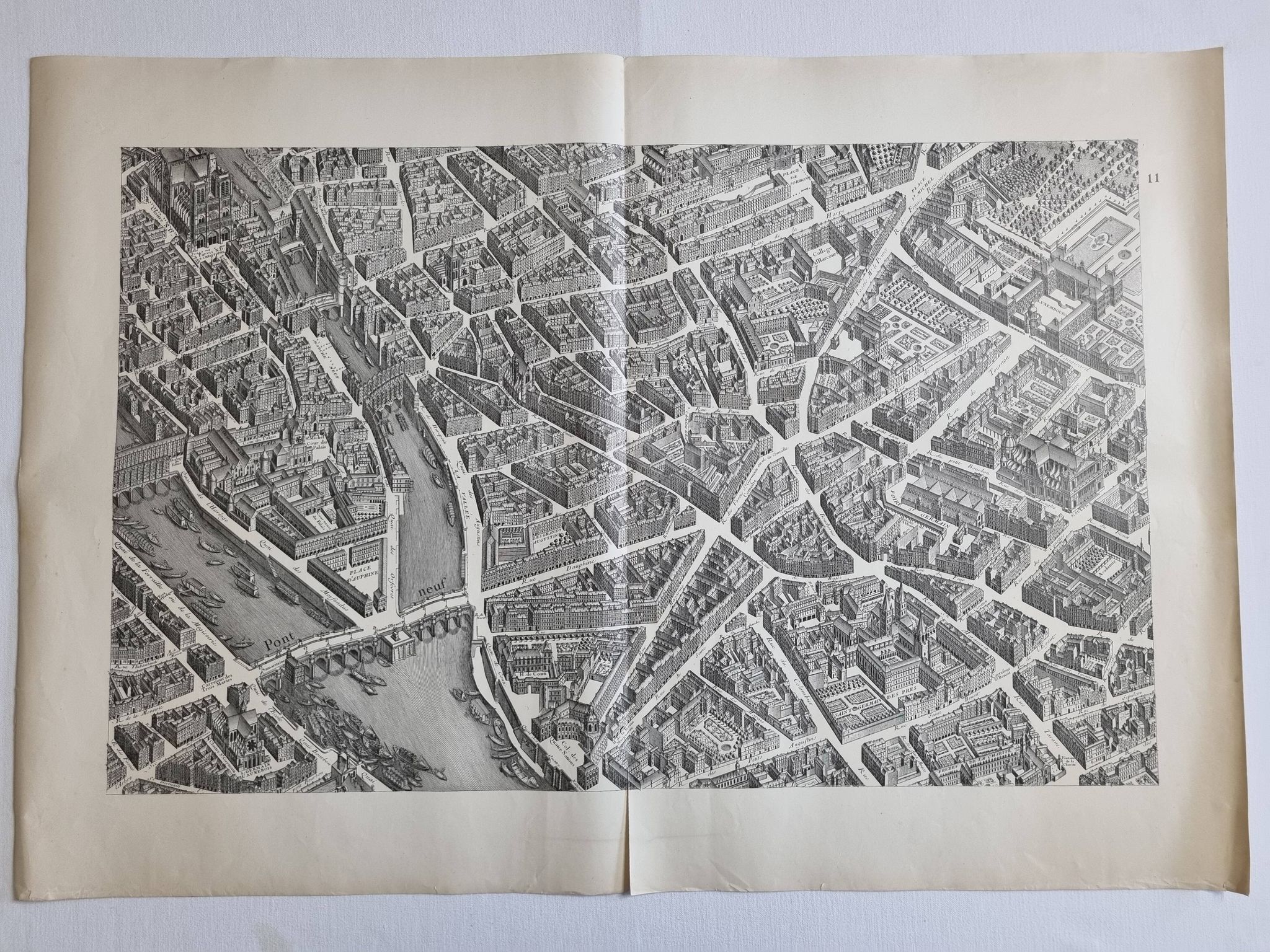 Plan of Paris in the eighteenth century in 20 plates after Turgot, 1900