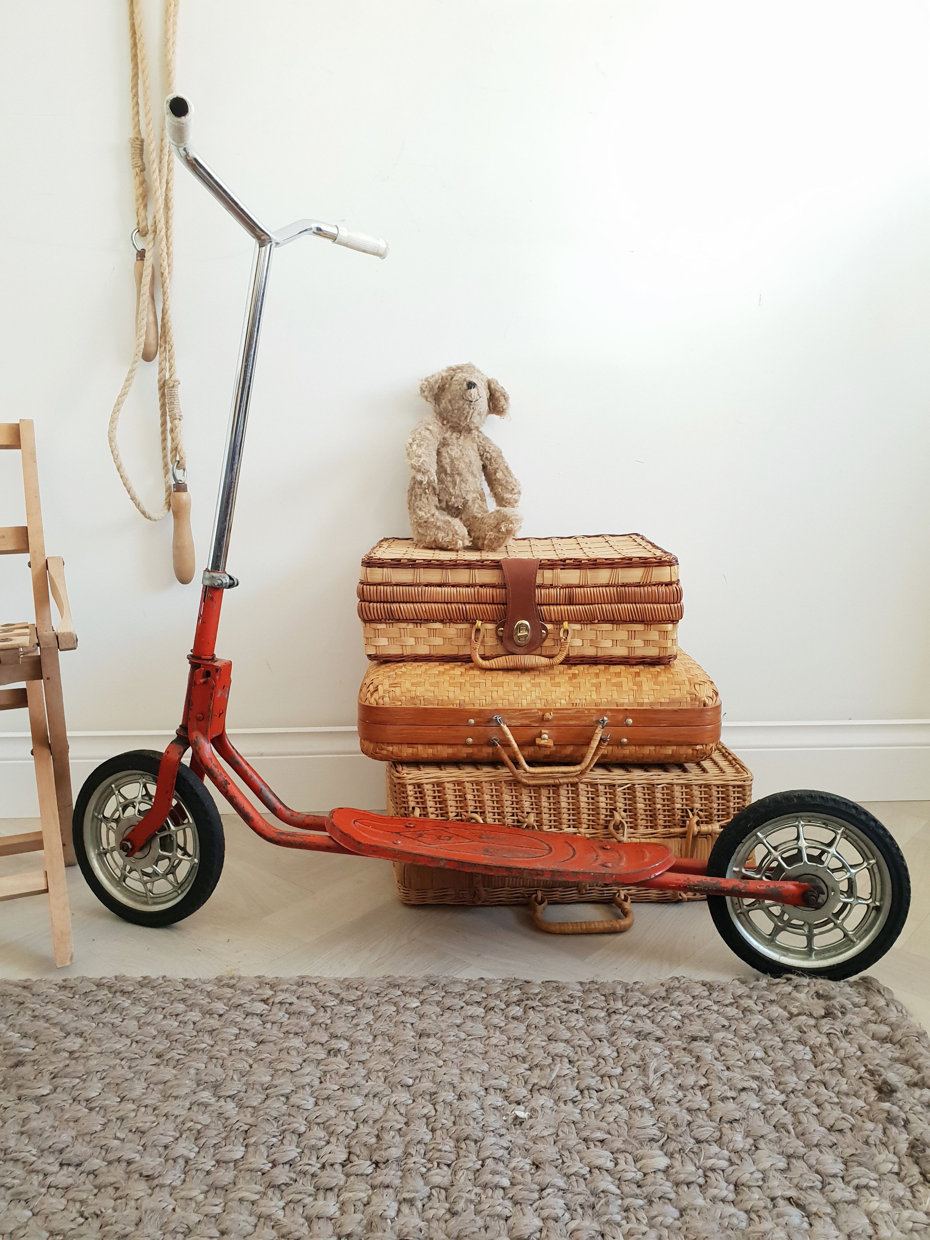 Vintage metal trottinette