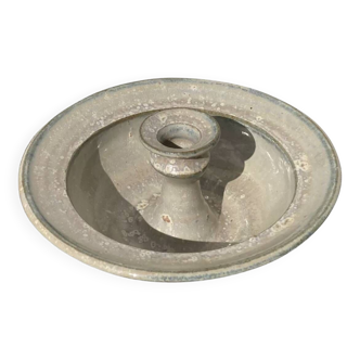 Enamelled stoneware candle holder 1970