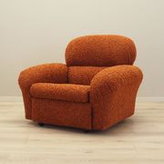 Orange armchair, Italian design, 1970s, production: Italy
