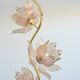 Floor lamp / Lotus flower floor lamp Italian design vintage 1970s