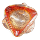 Vintage empty pocket ashtray bubble glass
