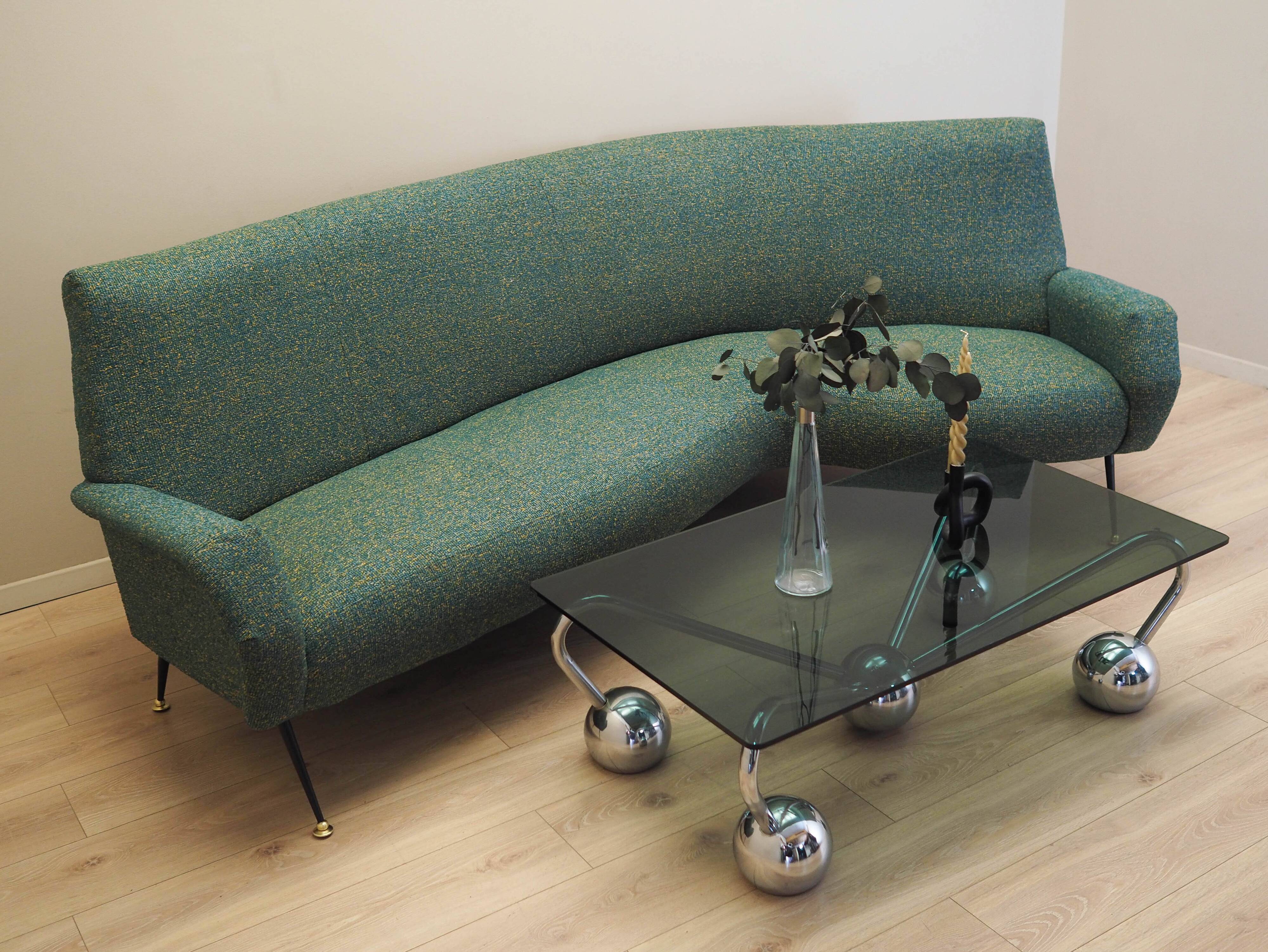Green melange sofa, Danish design, 1970s, production: Denmark