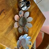 Vintage water lilies 3 silver ceramic dishes