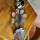 Vintage water lilies 3 silver ceramic dishes