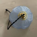 Art Deco molded glass pendant light