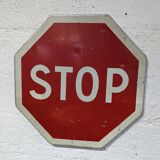 Old stop sign